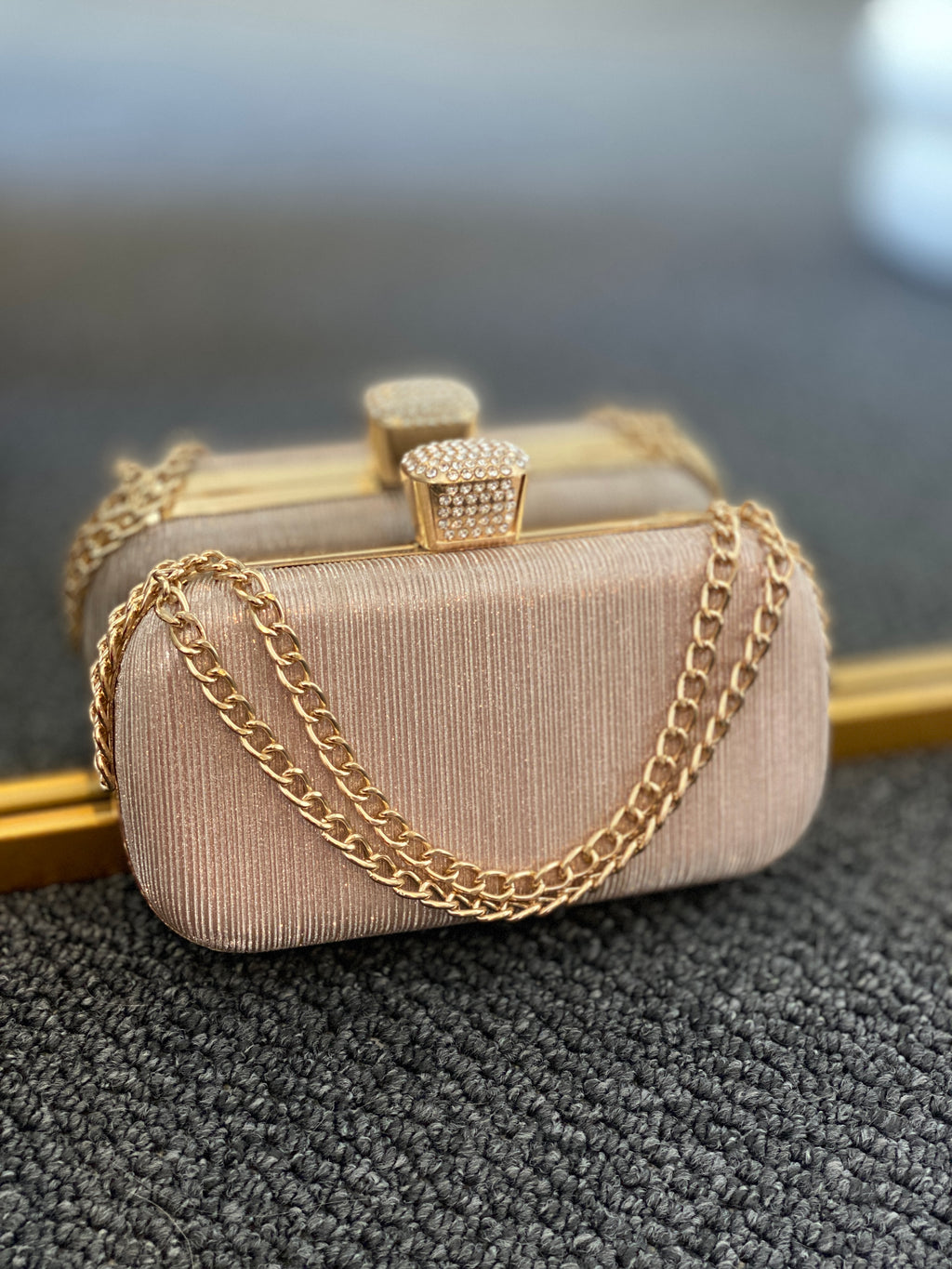 Golden Shimmer Clutch