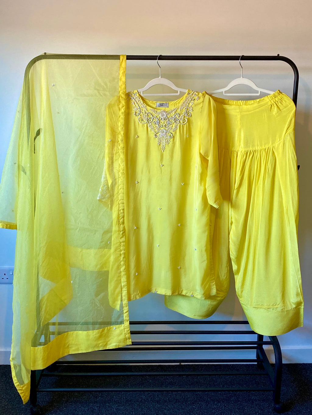 “Mehshar” | Farshi Set with Organza Dupatta