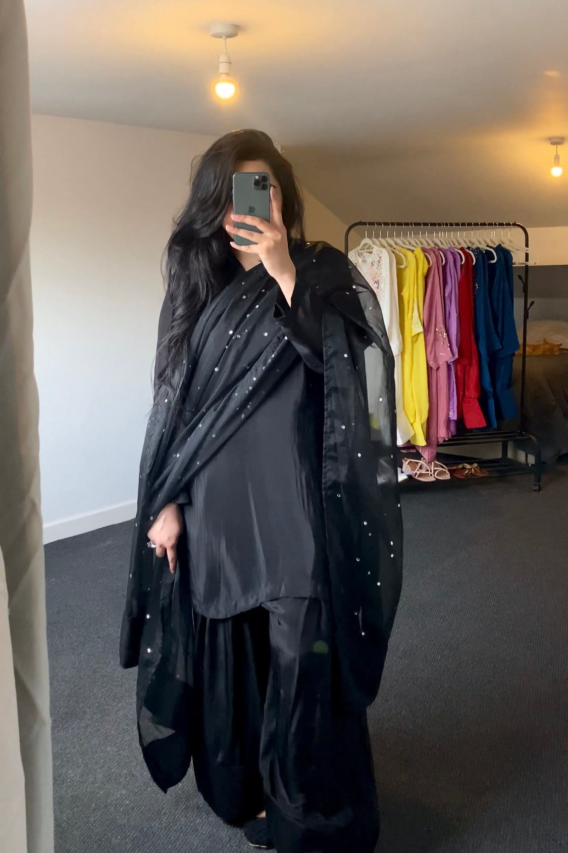 “Laareha” | Farshi Ensemble with Organza Dupatta