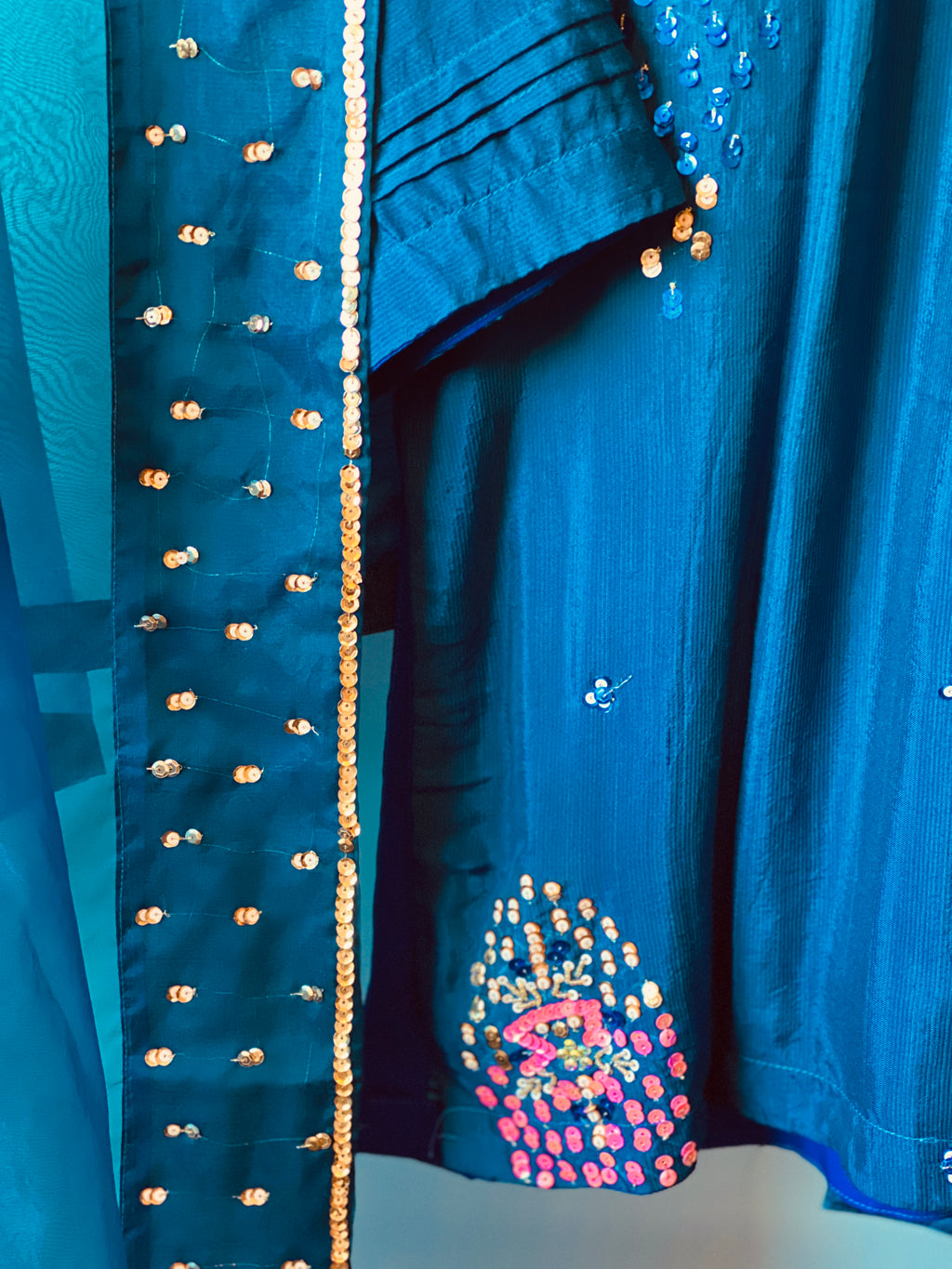 “Zarnoor” | Farshi Set with Organza Dupatta