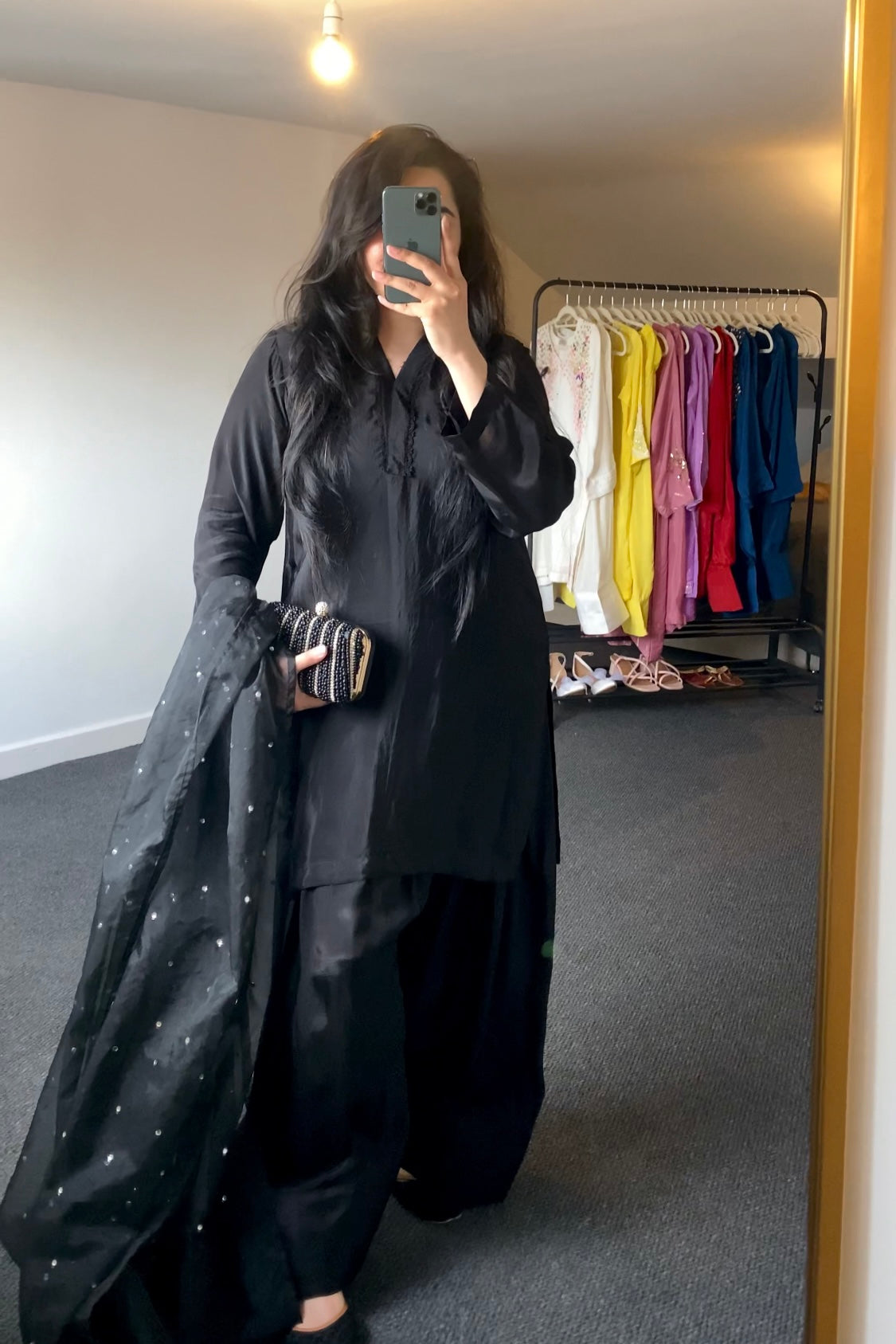 “Laareha” | Farshi Ensemble with Organza Dupatta