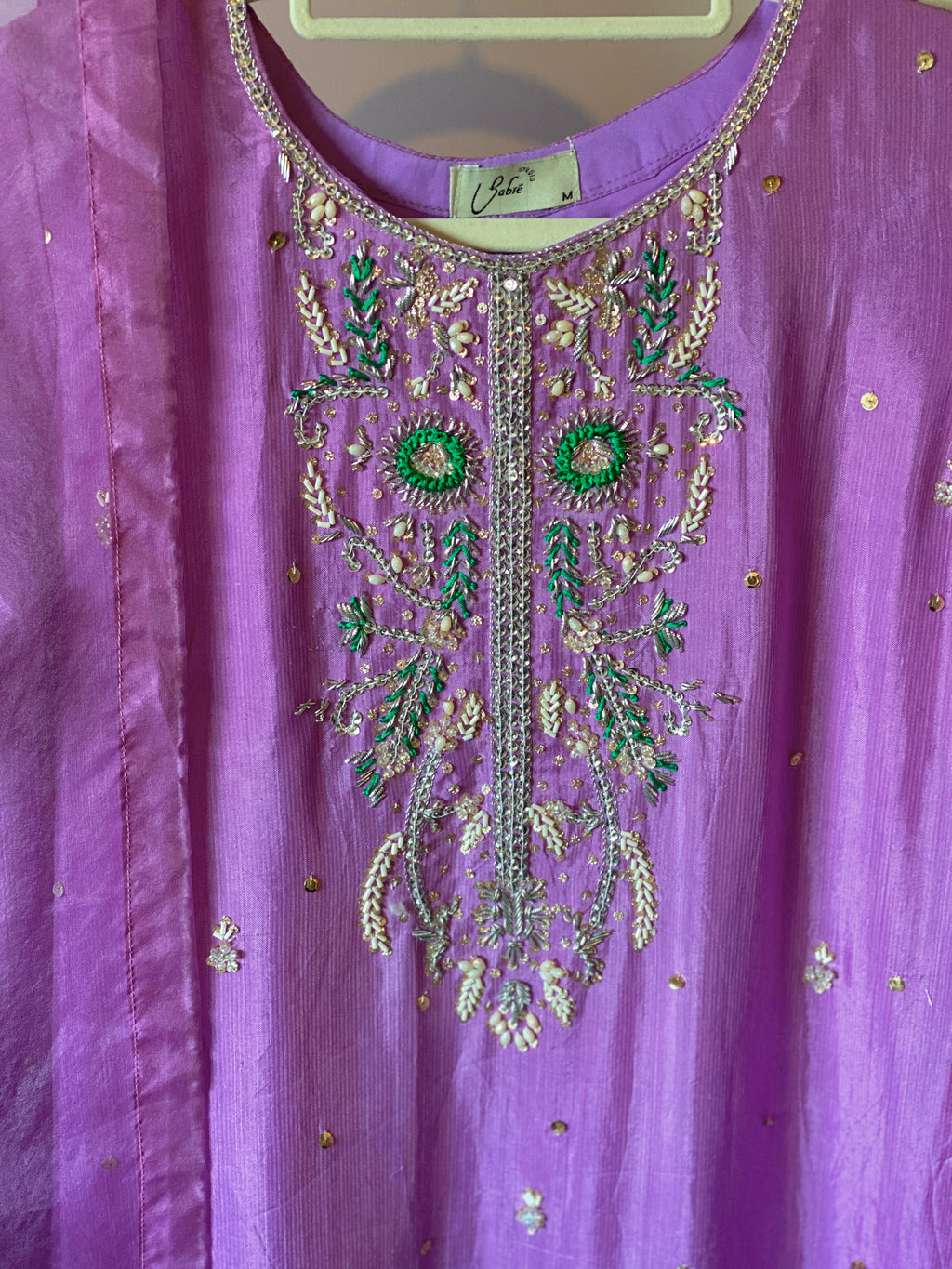 “Noorjehan” | Farshi Set with Organza Dupatta