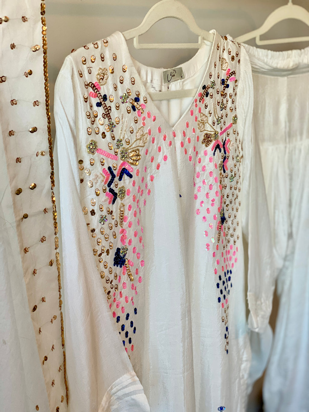 “Zarnoor” | Farshi Set with Organza Dupatta