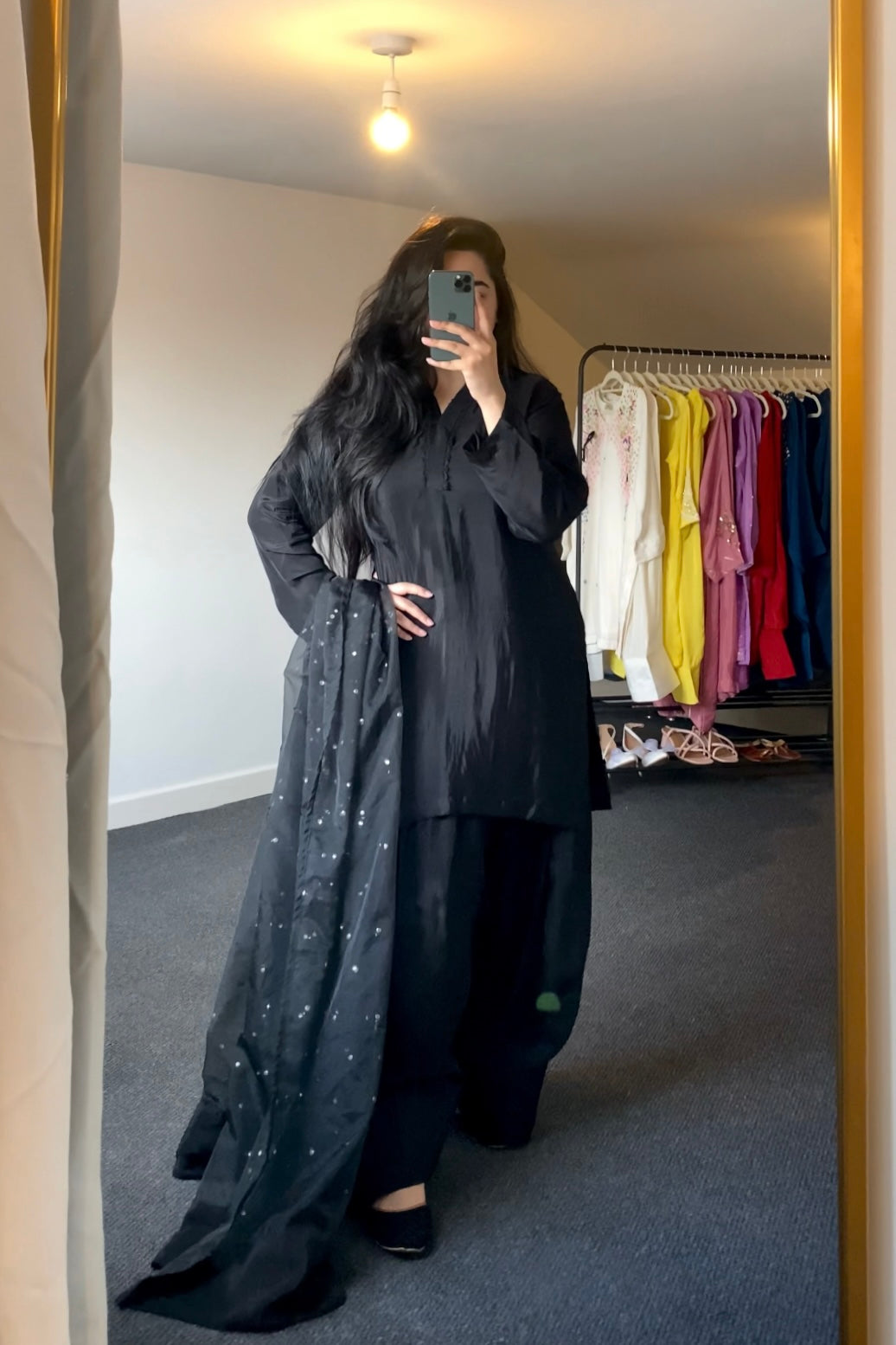 “Laareha” | Farshi Ensemble with Organza Dupatta