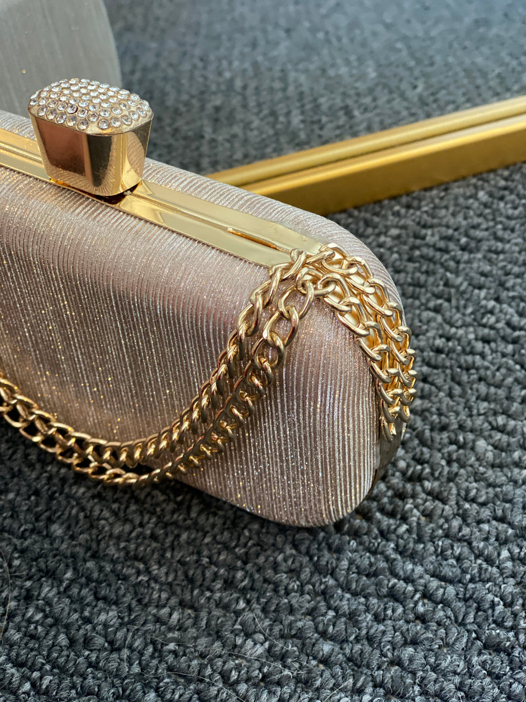 Golden Shimmer Clutch