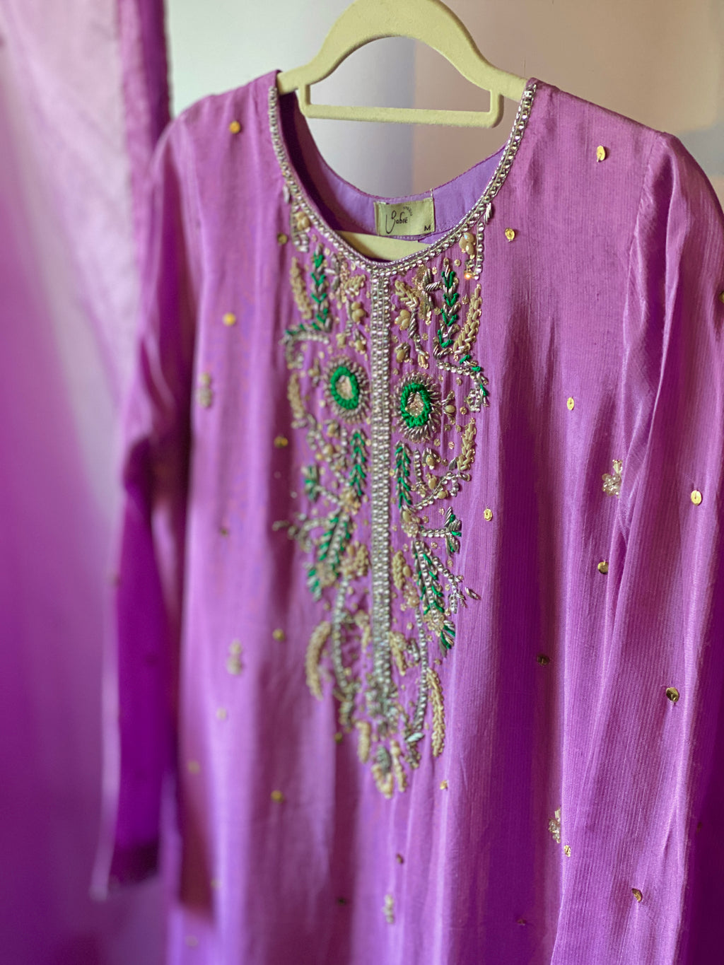 “Noorjehan” | Farshi Set with Organza Dupatta
