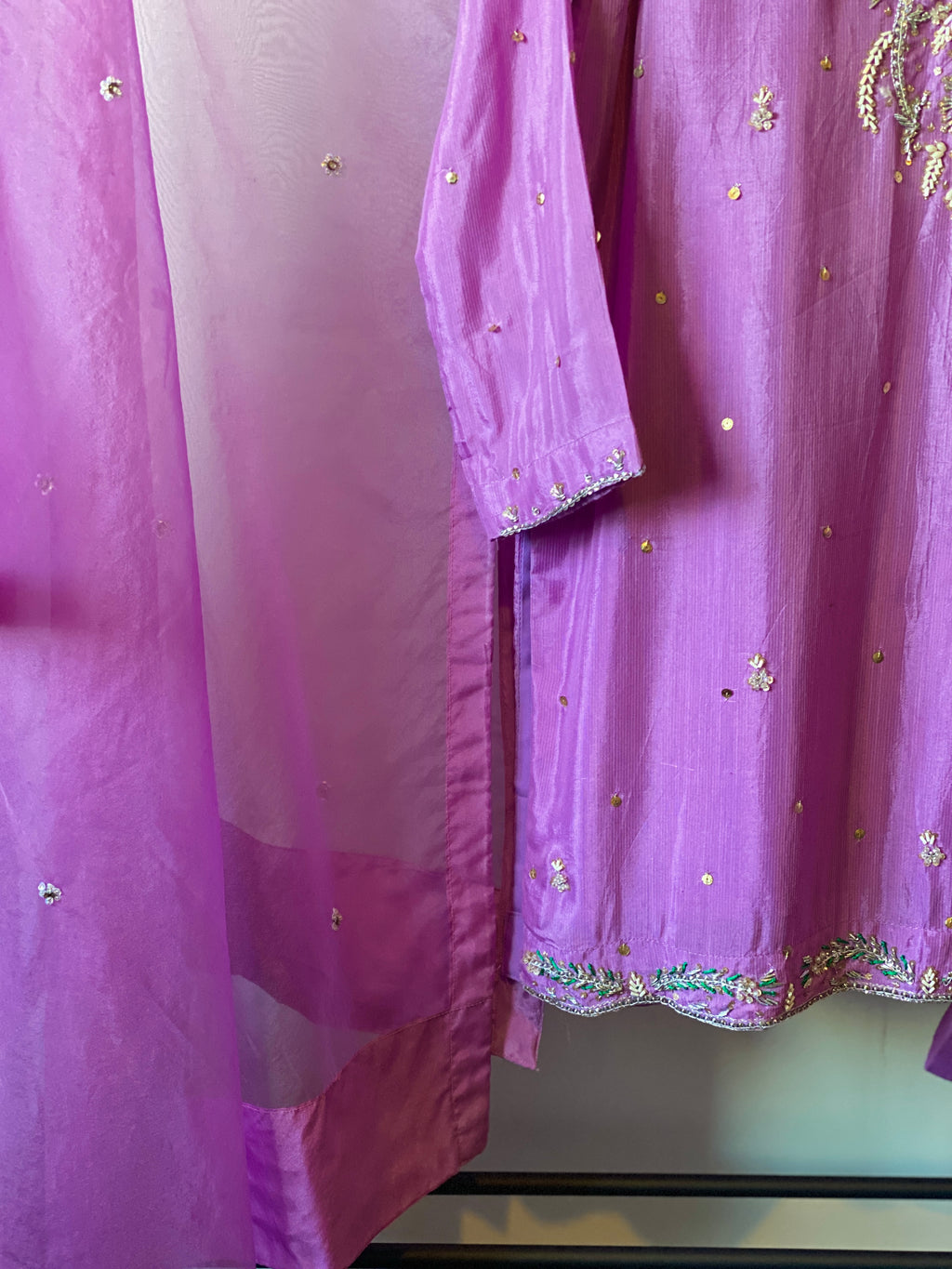 “Noorjehan” | Farshi Set with Organza Dupatta