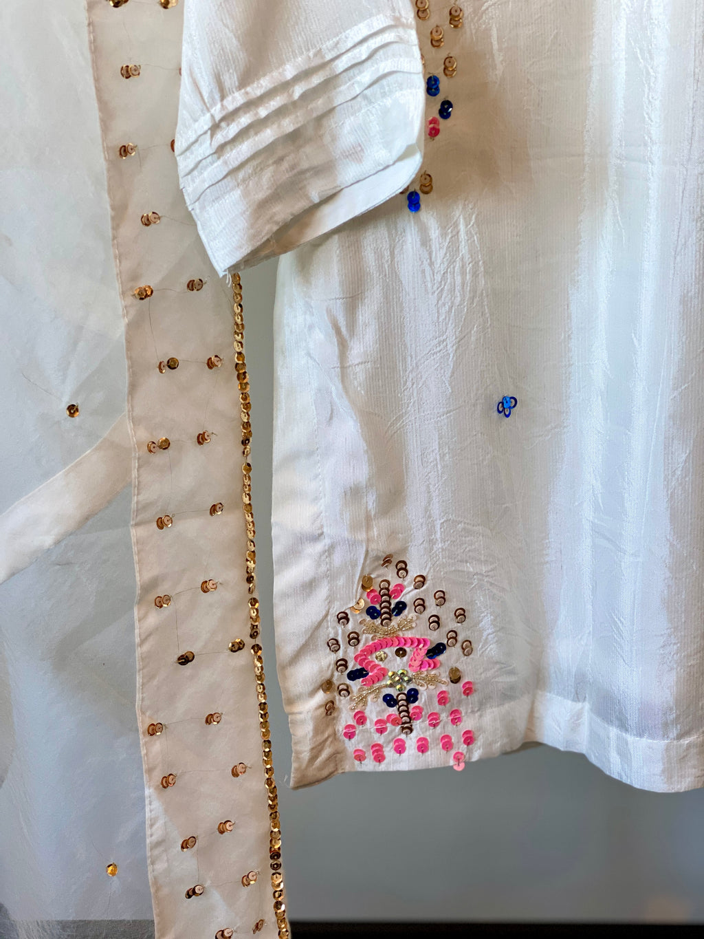 “Zarnoor” | Farshi Set with Organza Dupatta