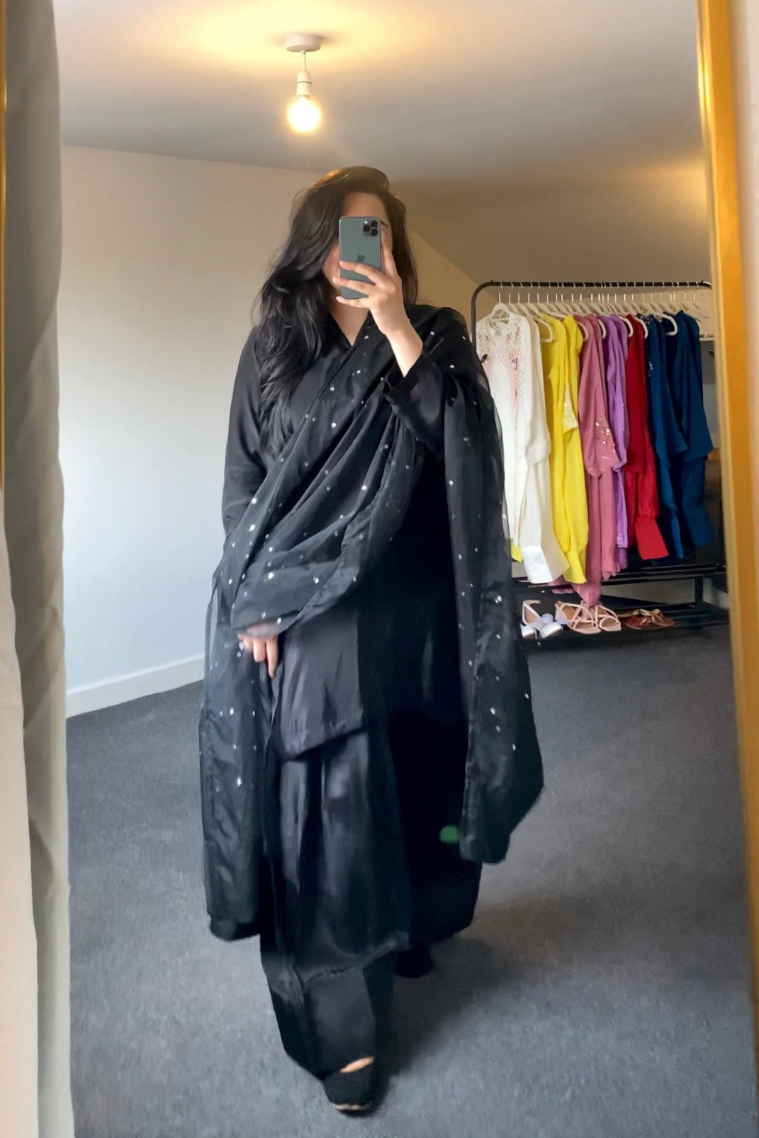 “Laareha” | Farshi Ensemble with Organza Dupatta